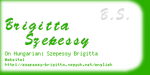brigitta szepessy business card
